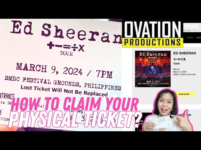 Ovation Productions Concert Promoter   I   How to Claim Your Physical Ticket?  I   What to Expect?