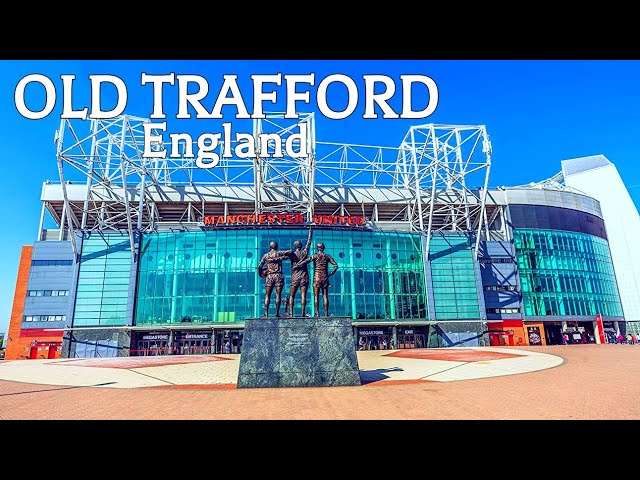 🇬🇧 Walking in OLD TRAFFORD - Manchester United Stadium area tour, England UK - 4K Ultra HD 60fps