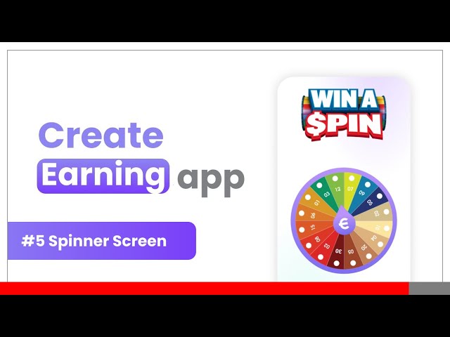 #6🤑 Spin Wheel Game Screen || Create Own Earning App Without Coding || Earning App Niotron