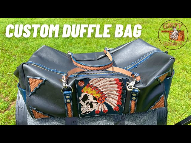 Custom Leather Duffle Bag - (Finished Product Overview)