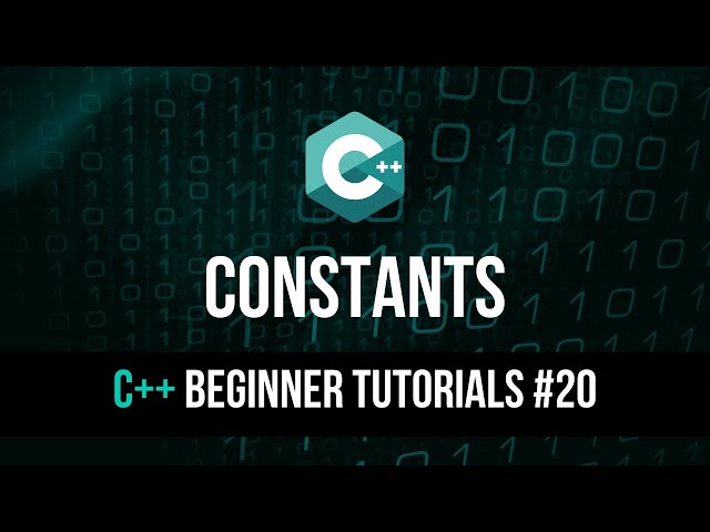 Constants - C++ Tutorial For Beginners #20