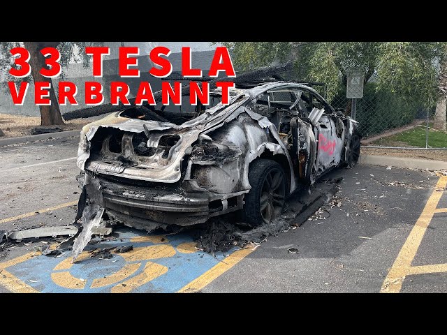Über 30 Tesla verbrannt. Und: Shop Tour bei Gruber mit massig Tesla insides
