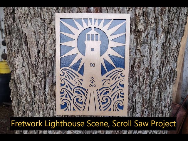 Fretwork Lighthouse Scene, Scroll Saw Project