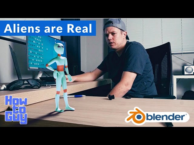 3D Alien Skit in Blender - Camera Tracking
