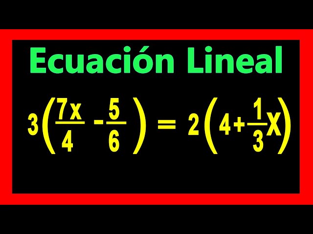 ✅👉 Ecuaciones Lineales con Fracciones y Parentesis