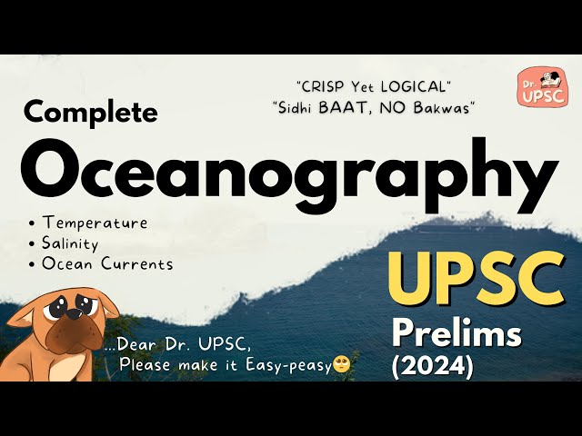 ⚡Complete OCEANOGRAPHY in 50 mins | UPSC-Prelims-2024