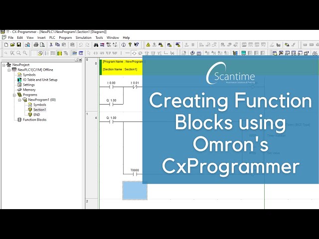 Creating Function Blocks using Omron's CxProgrammer!