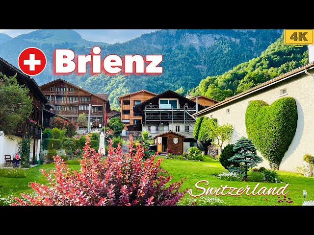 Swiss Village Brienz - brienz Lake |  Valley in Switzerland 4K !