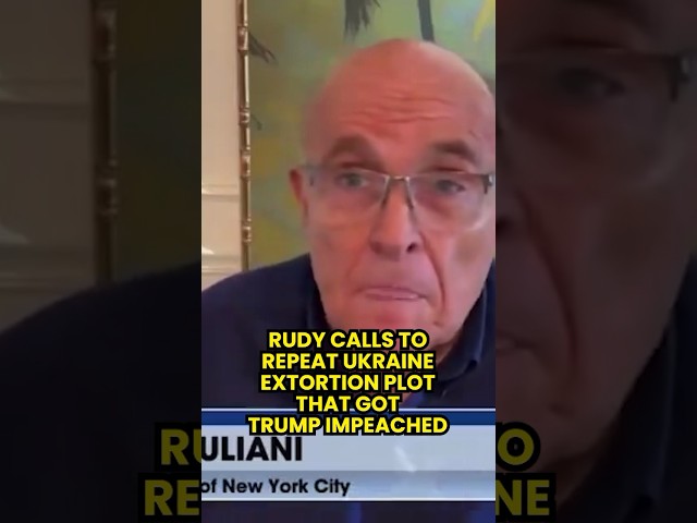 Rudy makes SHOCK DEMAND and CONFESSION about Trump Crime Trump was IMPEACHED FOR