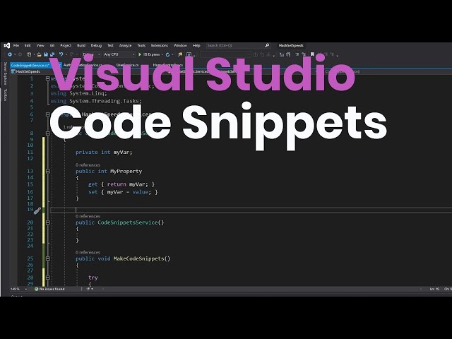 Code Snippets in Visual Studio
