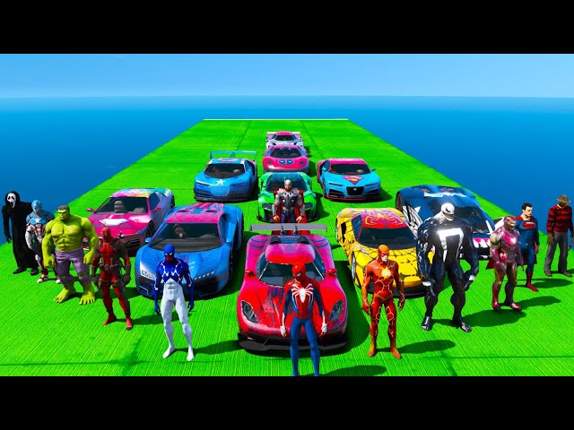 STUNT epic Mount Chiliad Challenge favorite Heroec Cars GTA V SuperCars jump