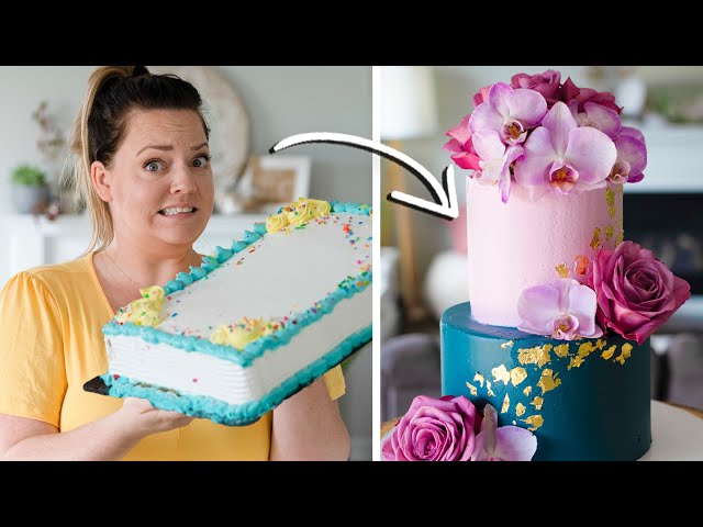 Turning a $20 Grocery Store Cake into a $500 Wedding Cake!