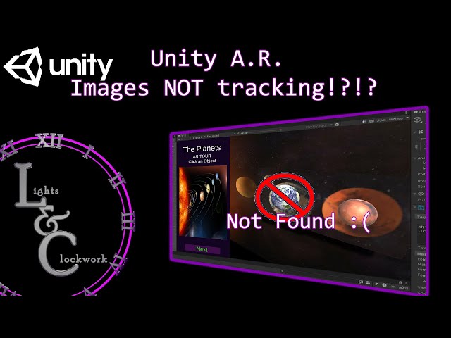 Unity A.R. Images Not Tracking - Common Error