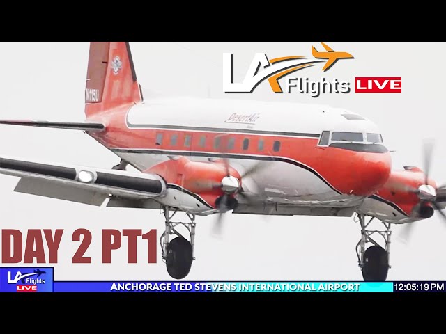 🔴LIVE  Anchorage Airport ACTION! | Ted Stevens Int'l LIVE |