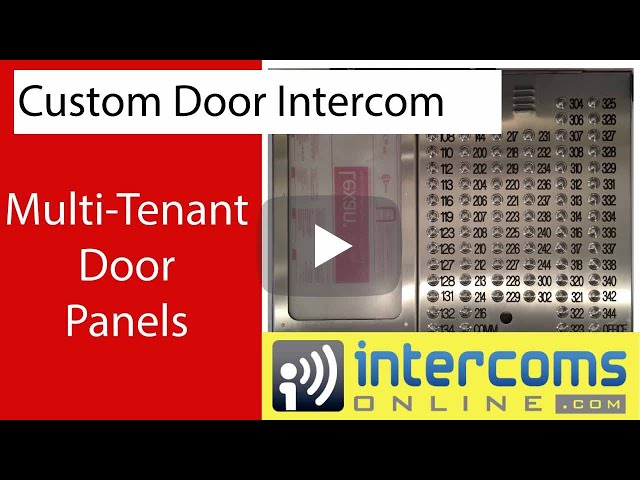 Custom Built Door Intercom Button Panels