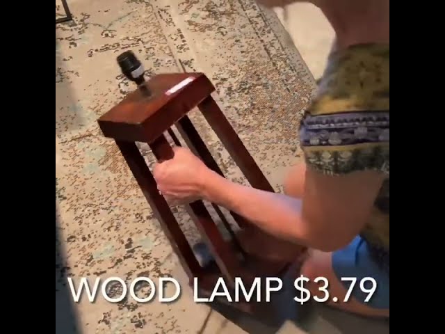 Repurposed Lamp to Fall Lantern