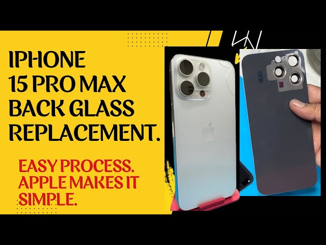 Iphone 15 PRO MAX BACK glass replacement. Easy process.
