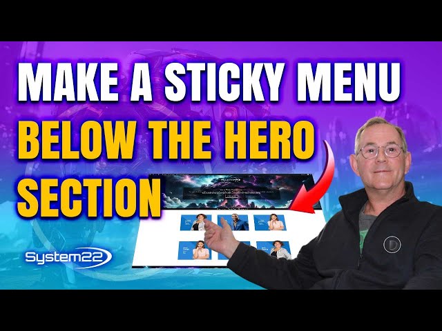 Master Your Website: Discover How to Make a Sticky Menu Below the Hero Section with Divi!
