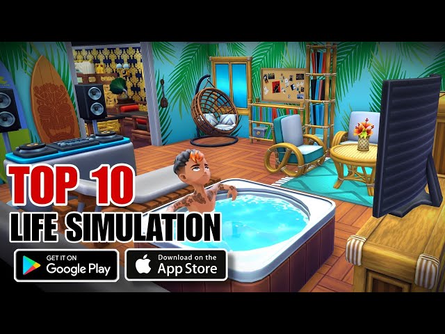 TOP 10 OFFLINE  LIFE SIMULATION GAMES FOR ANDROID AND IOS IN 2023|GAMES BEST 10 HIGH GRAPHICS GAMES.