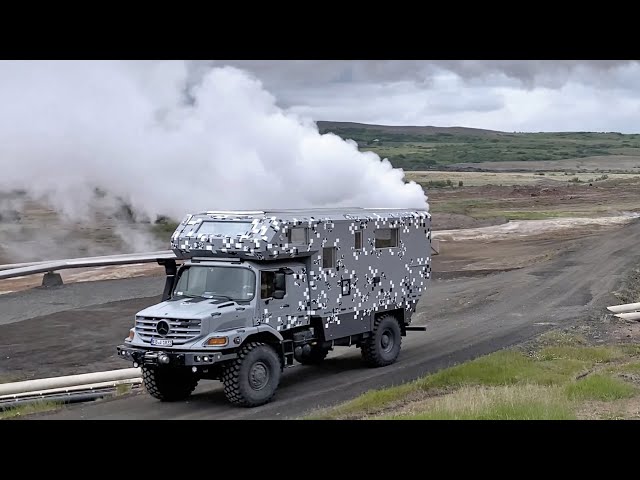 Island im Mercedes ZETROS 4x4 EXMO mit EWR Kabine - EXPEDITION ICELAND (19) Run for Obsidian