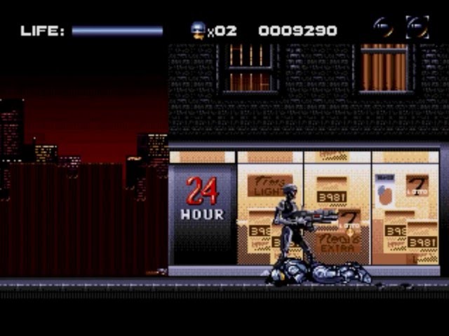 Robocop Taking No Shit From Arnie - Robocop vs. Terminator Sega Mega Drive Clip