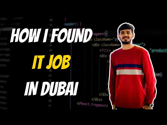 Tips & Tricks to Find a Software Engineer Job in Dubai ||Trainee Software Salary in Dubai 2024