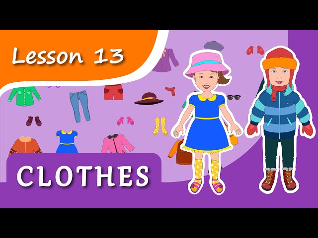 Learning clothes FOR KIDS! Lesson 13. Educational video for children (Early childhood development).