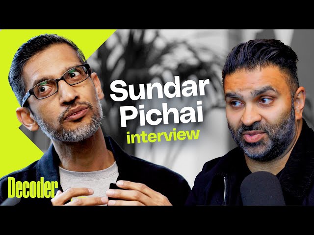 Google CEO Sundar Pichai says AI search will actually help the web