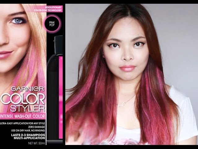 How To Dye Hair Pink - Garnier Color Styler Pink Pop