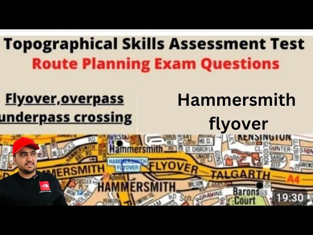TFL topographical test 2021/Route Planning Exam questions TRICKS/Flyover/Overpass/Underpass Crossing