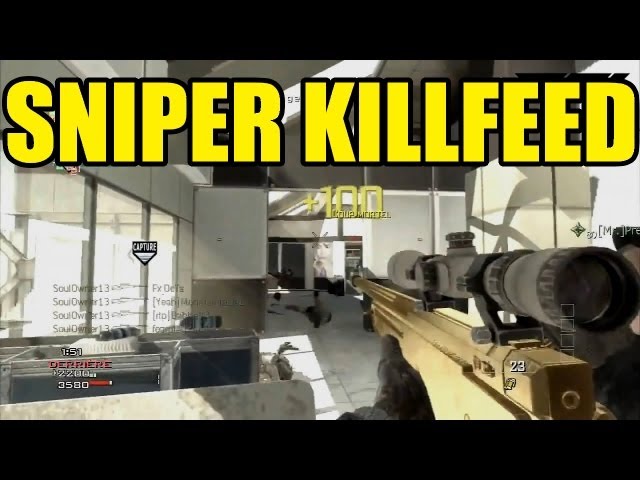 MW3 SNIPER KILLFEED | Call of duty