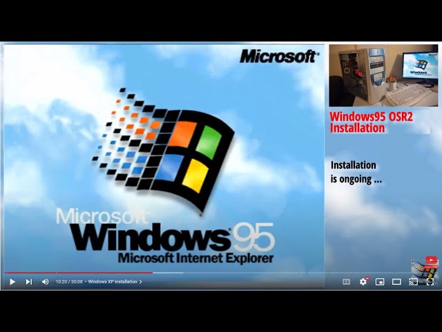 Windows 95 OSR2 Installation Live on Physical PC (end to end , real time,  no cutting)