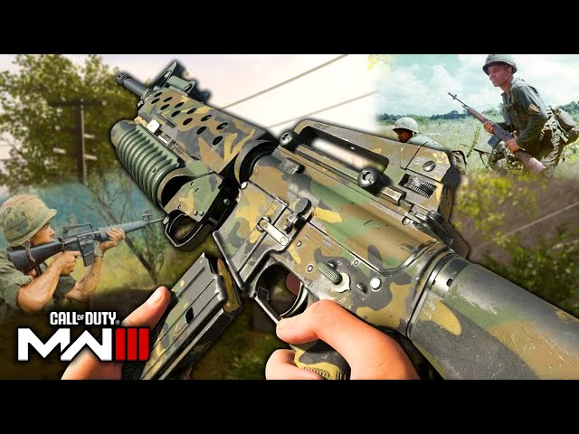 Vietnam Full-Auto M16/M16A1 & M14 Loadout Gunplay - Modern Warfare 3 Multiplayer Gameplay