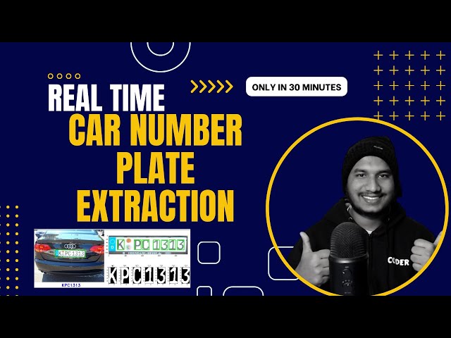 Real Time Car Number Plates Extraction in 30 Minutes 🔥| OpenCV Python | Computer Vision | EasyOCR