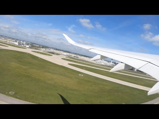 Lufthansa A350 stunning summer departure from Munich I 4K60