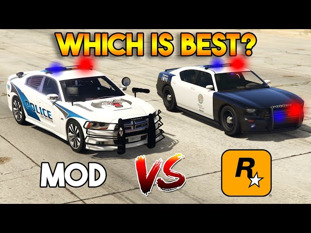 GTA 5 POLICE BUFFALO VS MODDED POLICE BUFFALO (ROCKSTAR GAMES VS MODDER)