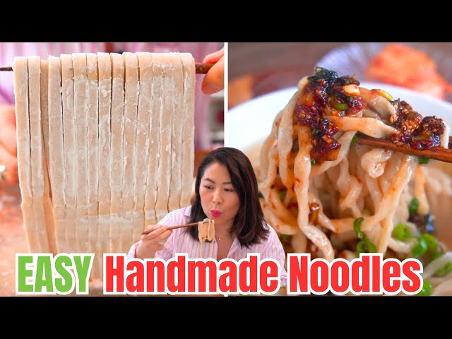 SECRET 🤫 SIMPLE Handmade Noodles Recipe: Korean Noodles that ANYONE CAN MAKE! Kalguksu 칼국수면