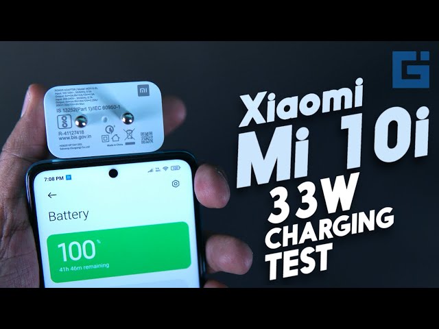 Xiaomi Mi 10i 33W Fast Charging Speed Test | How much time to 100%?
