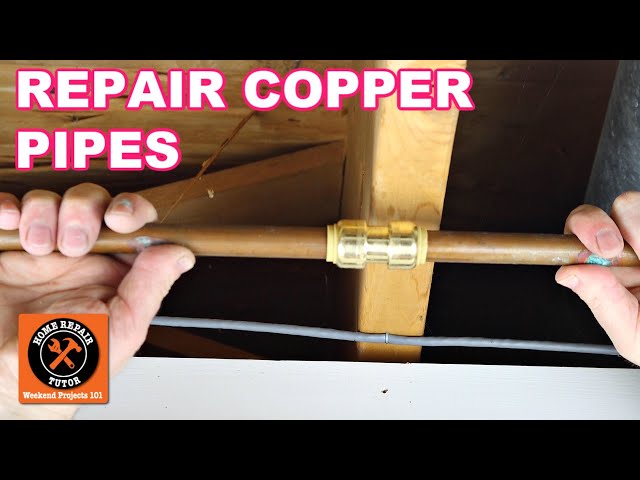 Repair Copper Pipe Leaks with SharkBites (Super EASY)