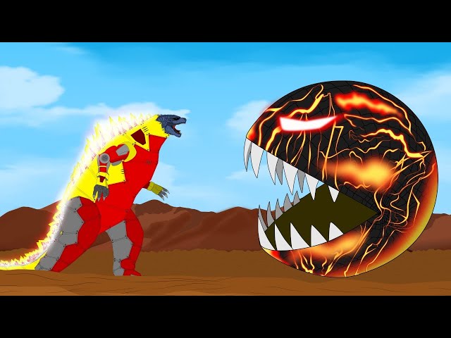 EVOLUTION of PAC-MAN vs Godzilla Earth: Size Comparison [P3]