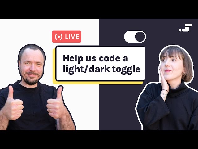 Code a dark/light theme toggle | JavaScript, CSS, HTML
