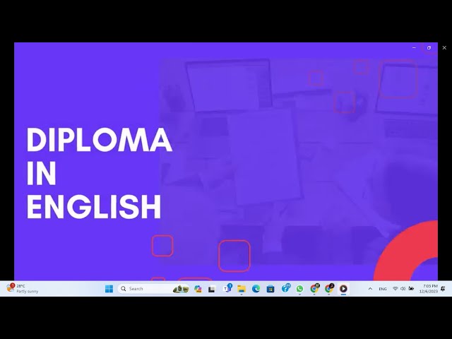 Diploma In English   G2  Week 20  2024 05 12