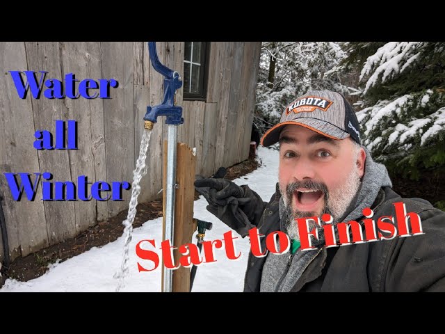 From Start To Finish: How To Have Water all Winter Trenching with a tractor