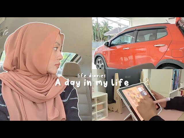 🧸 life diaries | unboxing new car (axia style orange), eating, study | Malaysia 🪄