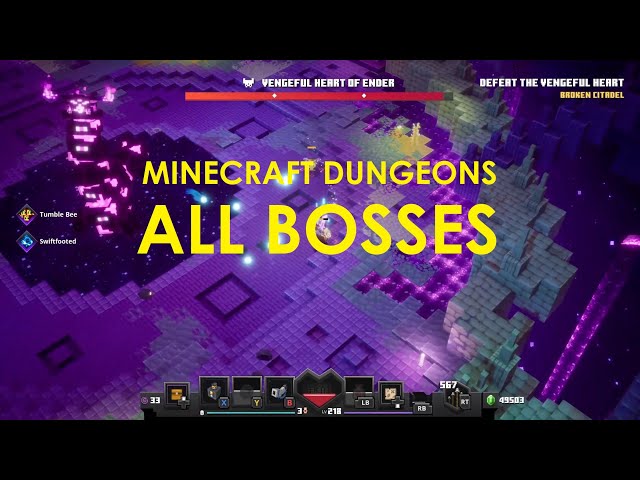 Minecraft Dungeons All Bosses (Updated)