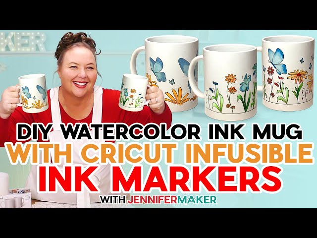 How To Make A Watercolor Ink Mug With Cricut Infusible Ink Pens And Markers
