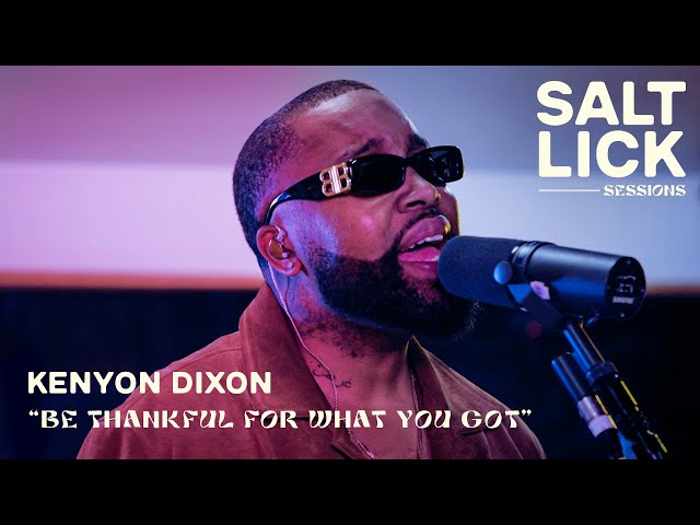 Kenyon Dixon covers William DeVaughn: "Be Thankful For What You Got"
