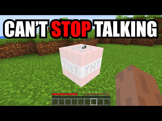 Minecraft, but if I stop talking I explode...