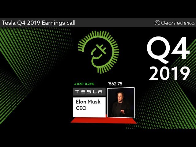 Tesla Q4 2019 Earnings Call (old live version)