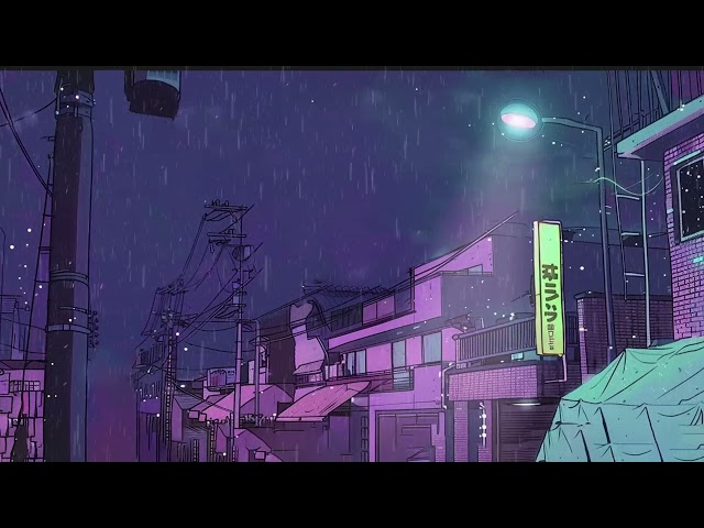 The Rain City ☂️ 9 PM - Lofi Hip Hop Mix with Soothing Rain Ambience [lofi chill night]
